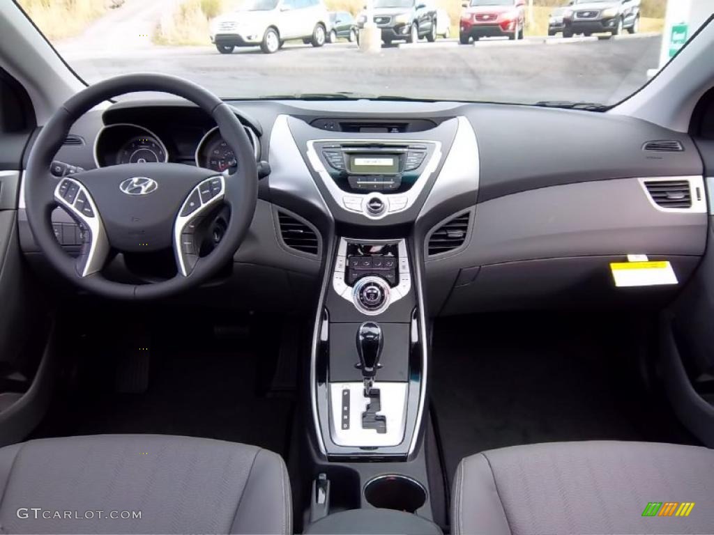 2011 Hyundai Elantra Limited Gray Dashboard Photo #47690901