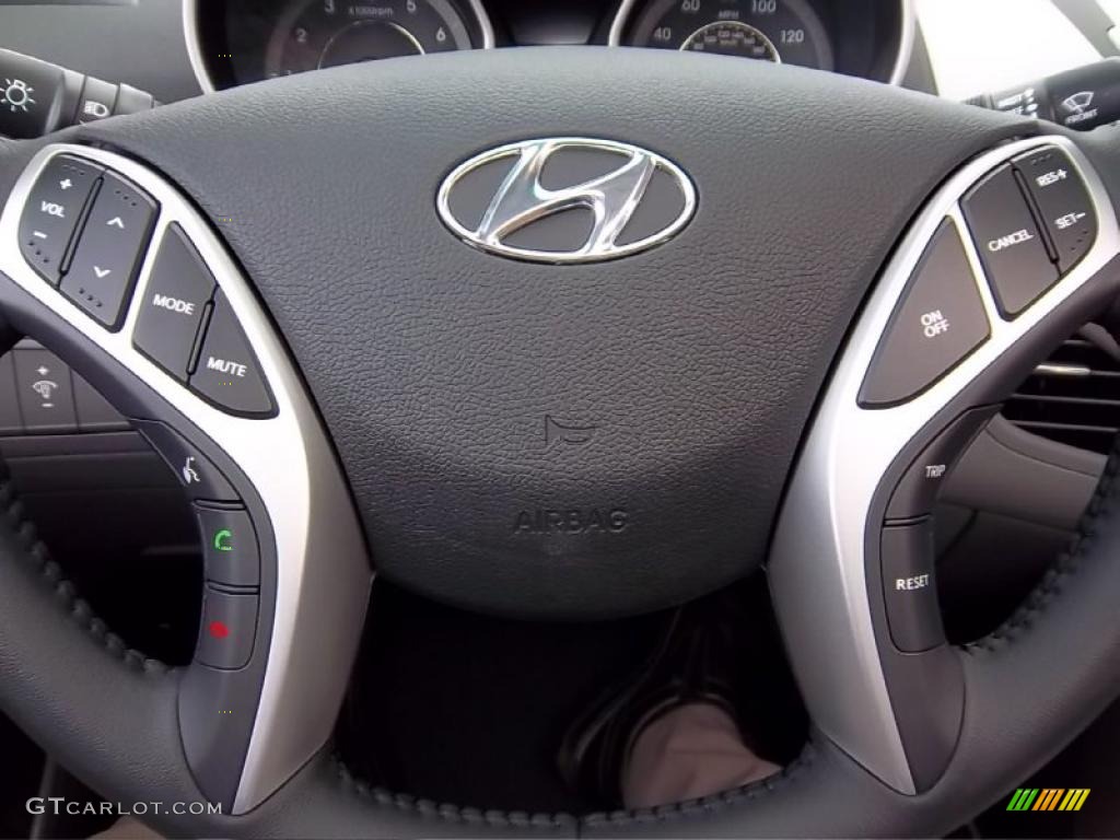 2011 Hyundai Elantra Limited Gray Steering Wheel Photo #47690967