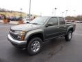 2011 Steel Green Metallic Chevrolet Colorado LT Crew Cab 4x4  photo #3