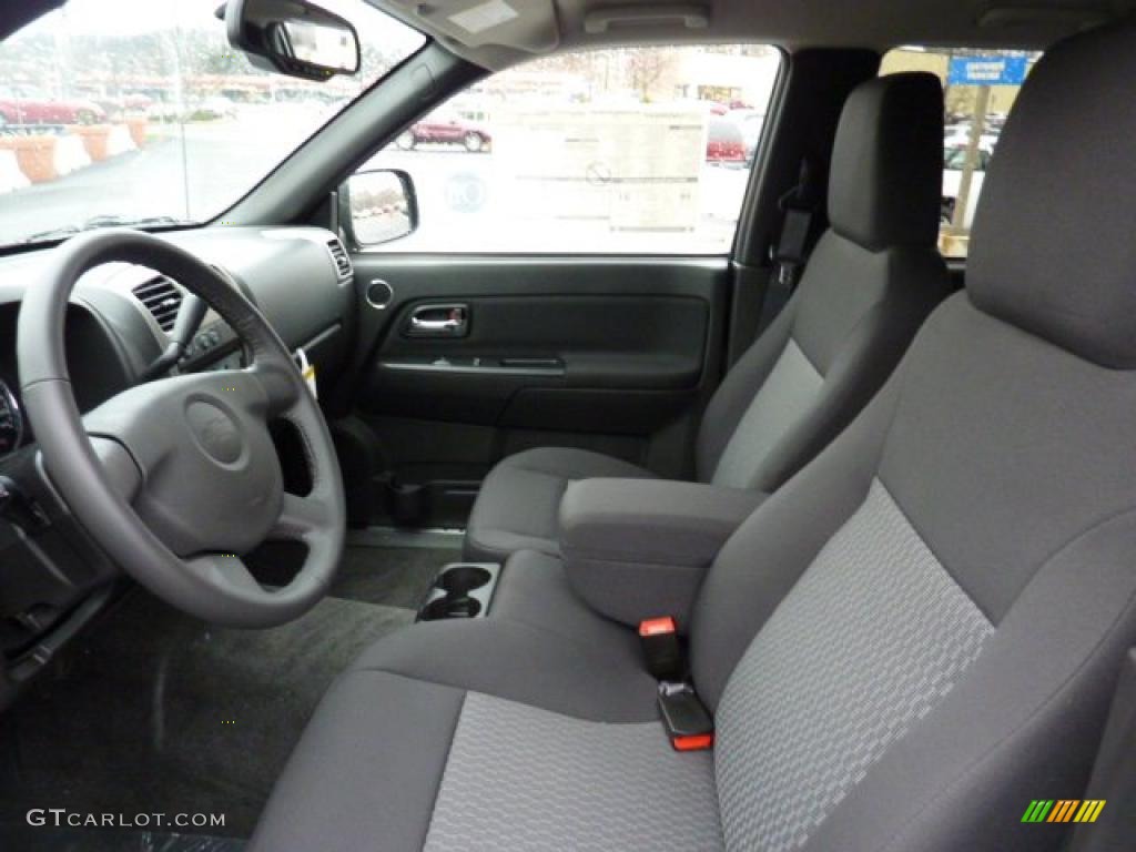 Ebony Interior 2011 Chevrolet Colorado LT Crew Cab 4x4 Photo #47693337