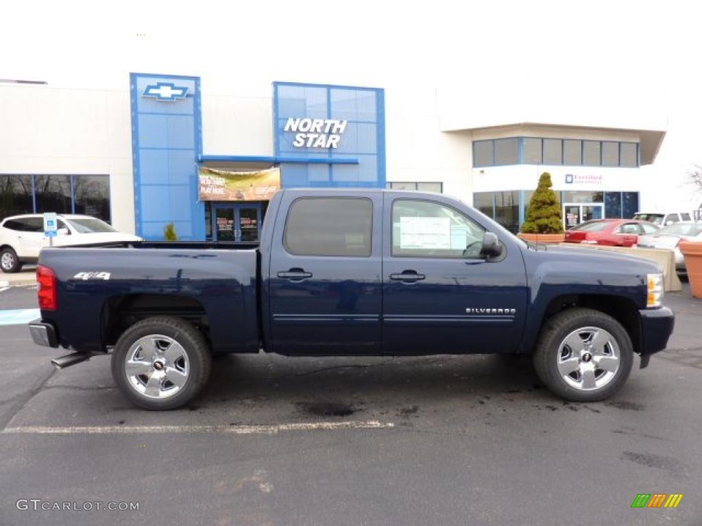 2011 Silverado 1500 LTZ Crew Cab 4x4 - Imperial Blue Metallic / Ebony photo #11