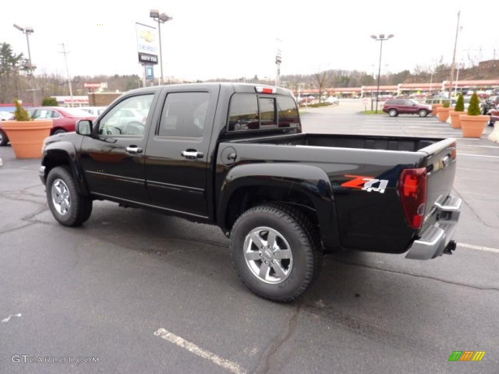 Black 2011 Chevrolet Colorado LT Crew Cab 4x4 Exterior Photo #47693931