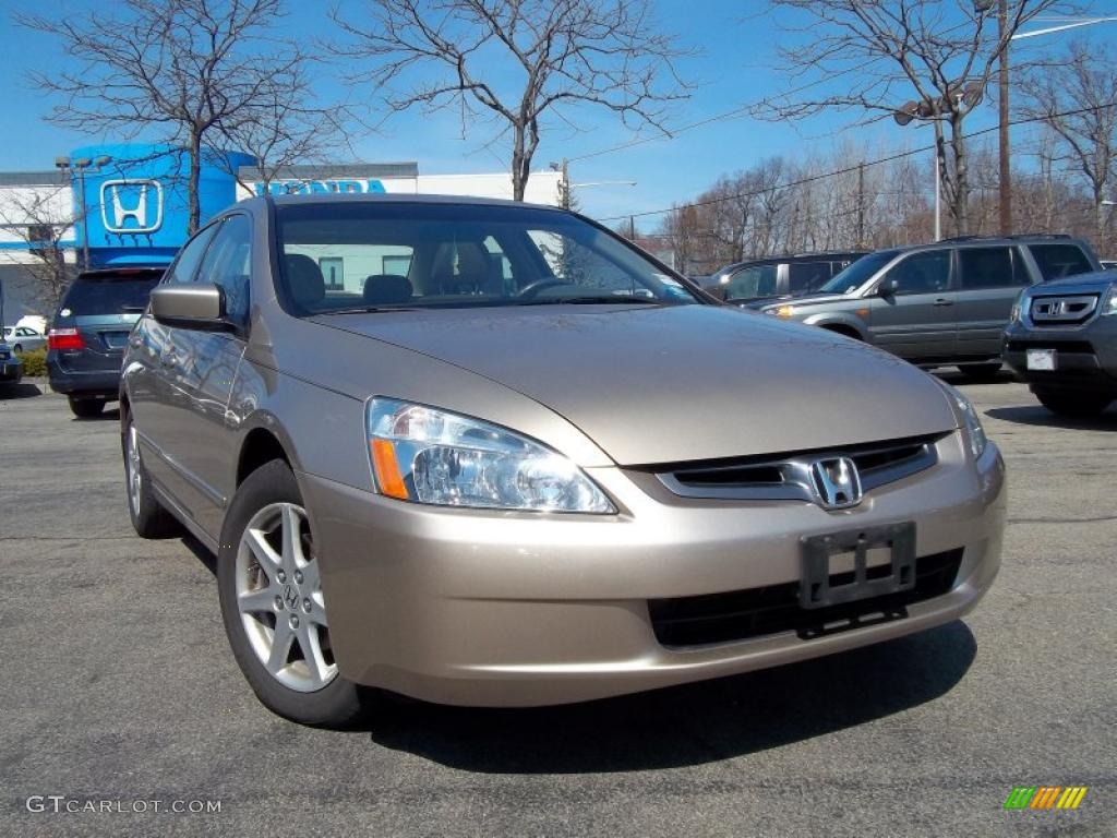 2004 Accord EX V6 Sedan - Desert Mist Metallic / Ivory photo #1