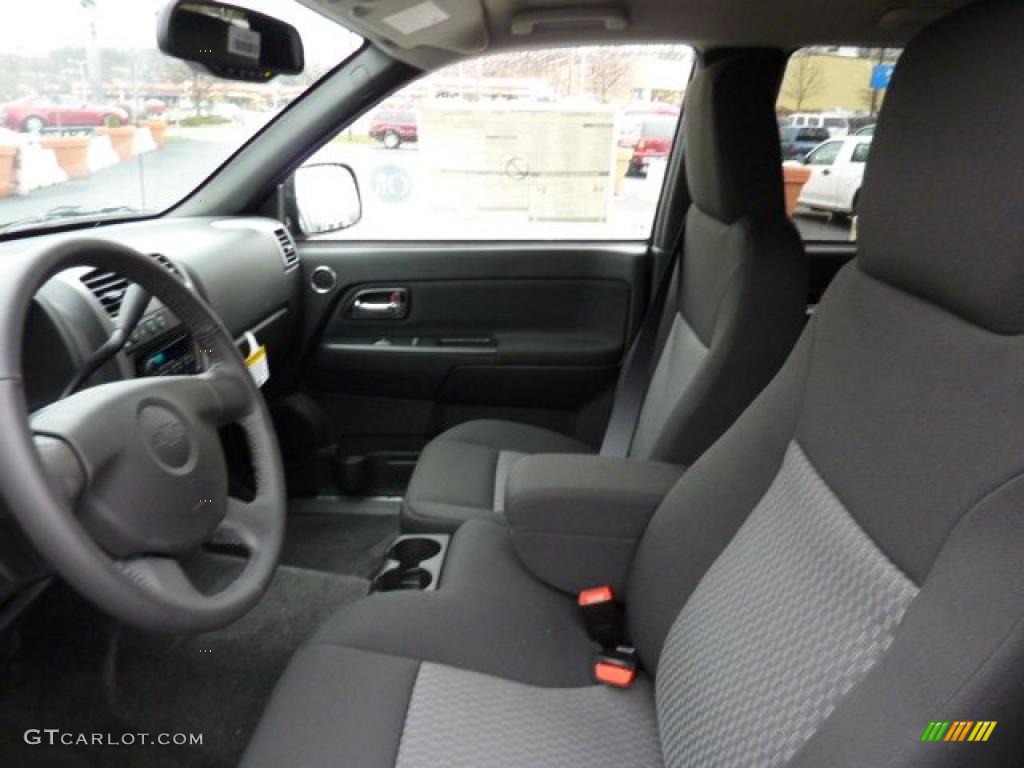 Ebony Interior 2011 Chevrolet Colorado LT Crew Cab 4x4 Photo #47693967