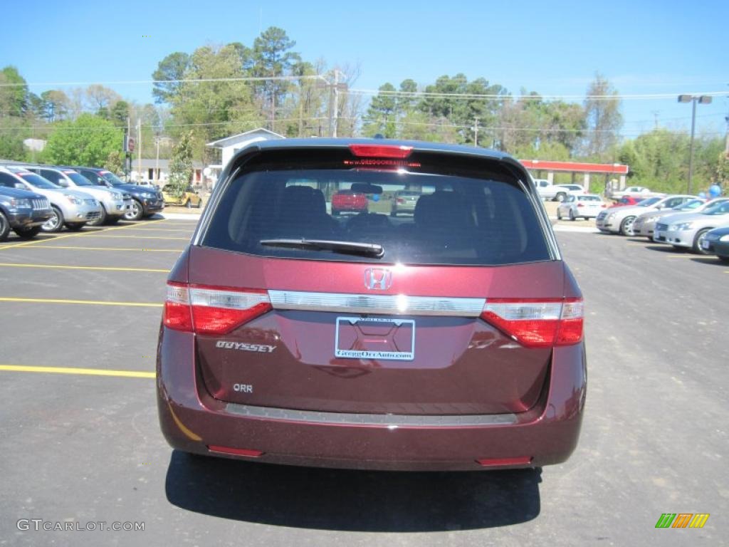 2011 Odyssey EX-L - Dark Cherry Pearl / Beige photo #4