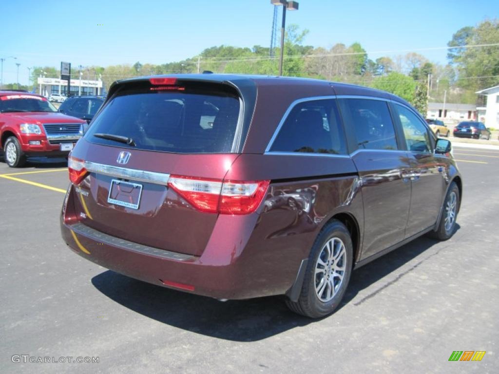 Dark Cherry Pearl 2011 Honda Odyssey EX-L Exterior Photo #47694030