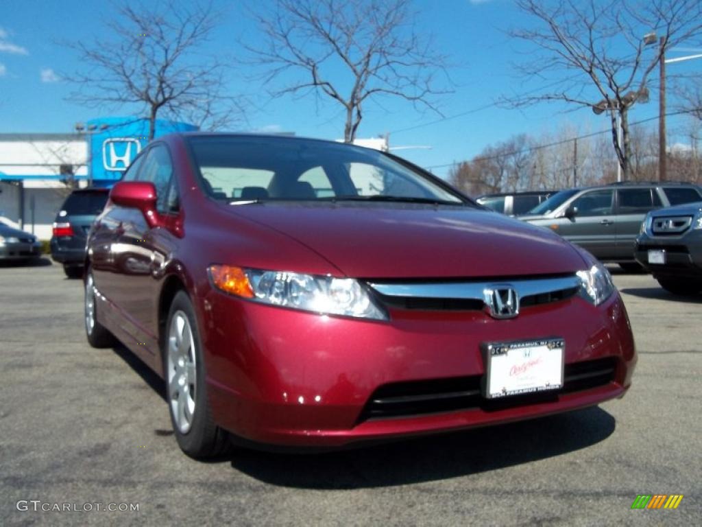 Tango Red Pearl 2008 Honda Civic LX Sedan Exterior Photo #47694312