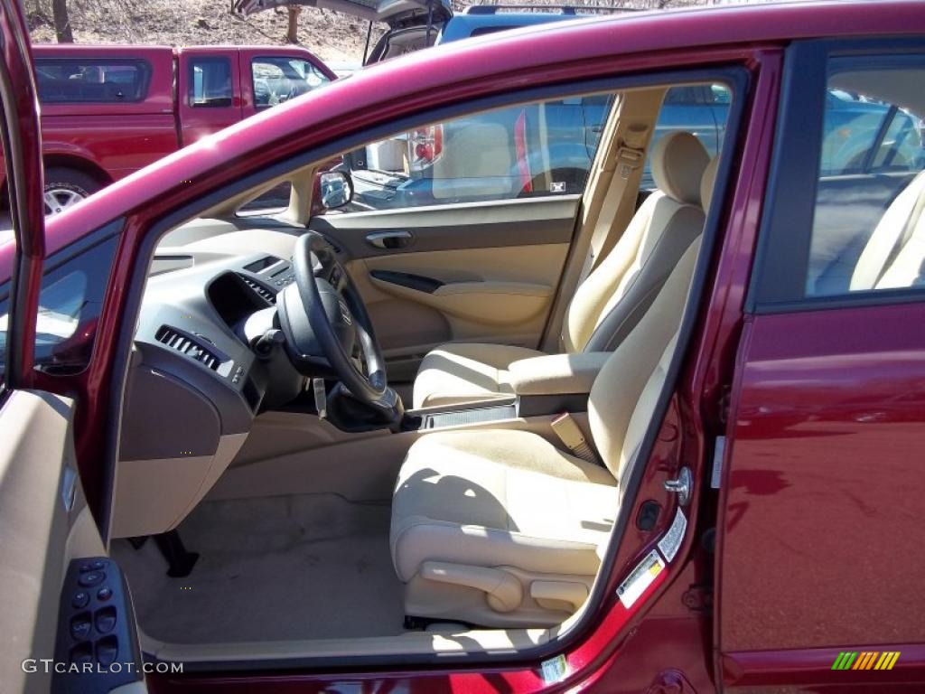 Ivory Interior 2008 Honda Civic LX Sedan Photo #47694435
