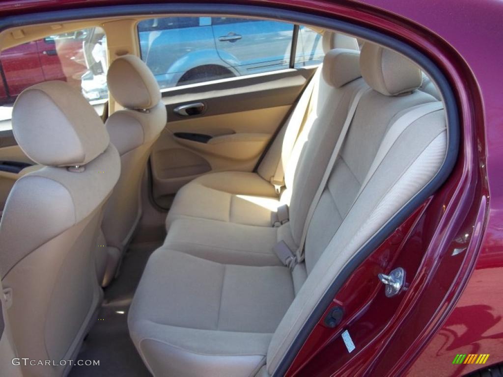 Ivory Interior 2008 Honda Civic LX Sedan Photo #47694477