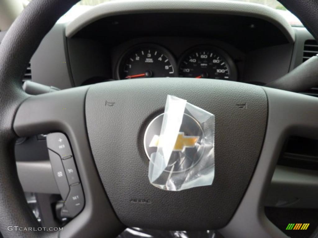 2011 Silverado 1500 LS Extended Cab 4x4 - Sheer Silver Metallic / Dark Titanium photo #19