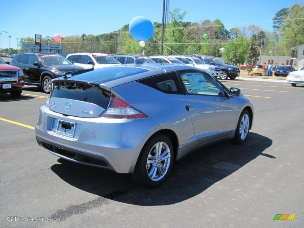 Storm Silver Metallic 2011 Honda CR-Z EX Navigation Sport Hybrid Exterior Photo #47695779