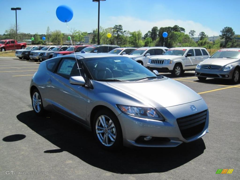 Storm Silver Metallic 2011 Honda CR-Z EX Navigation Sport Hybrid Exterior Photo #47695803