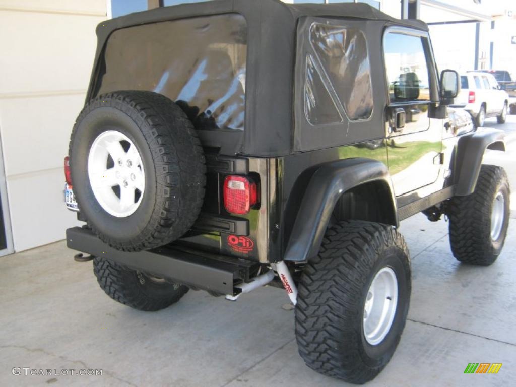 2004 Wrangler Rubicon 4x4 - Black / Dark Slate Gray photo #4