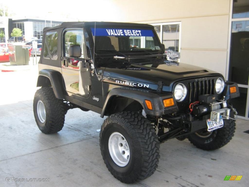 2004 Wrangler Rubicon 4x4 - Black / Dark Slate Gray photo #6