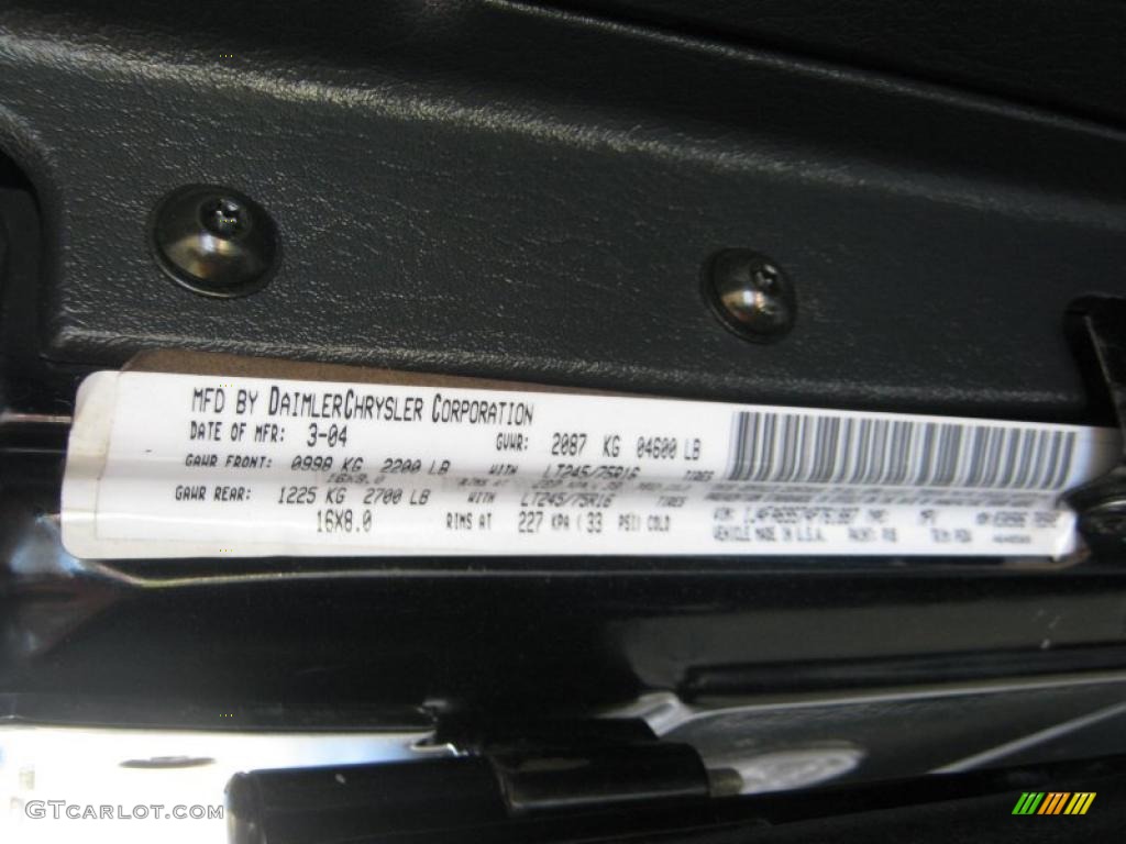 2004 Wrangler Rubicon 4x4 - Black / Dark Slate Gray photo #30