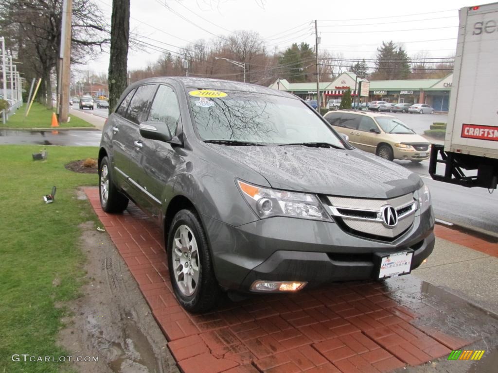 2008 MDX  - Nimbus Gray Metallic / Taupe photo #3