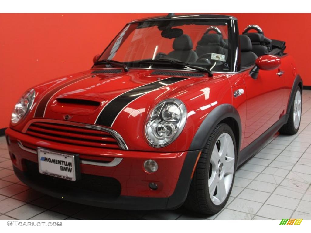 2007 Cooper S Convertible - Chili Red / Carbon Black/Black photo #2