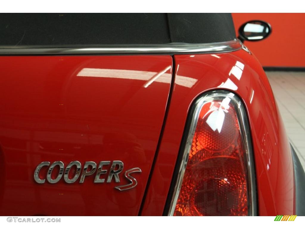 2007 Cooper S Convertible - Chili Red / Carbon Black/Black photo #17