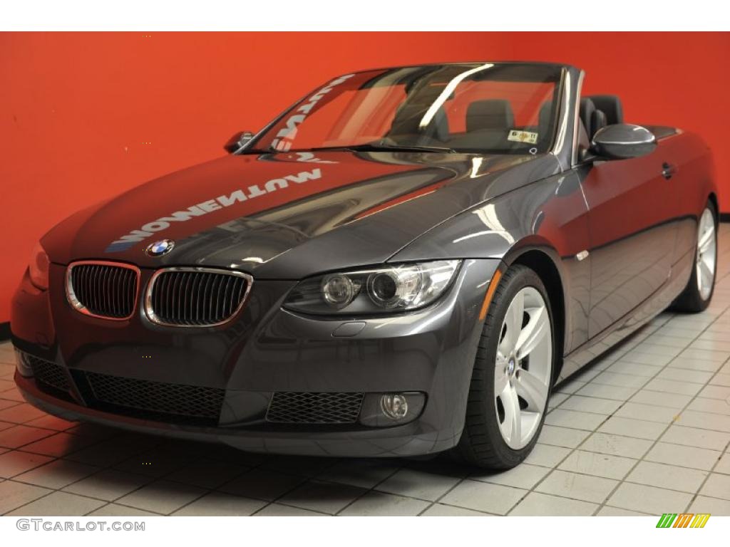 2008 3 Series 335i Convertible - Sparkling Graphite Metallic / Black photo #2