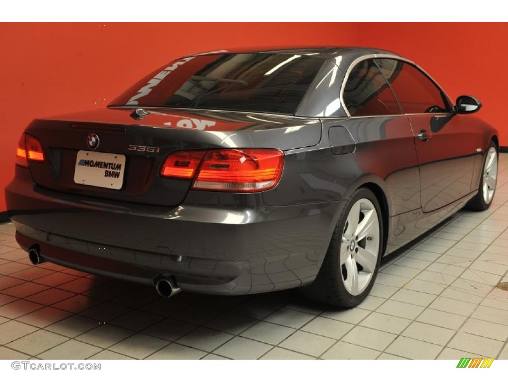 2008 3 Series 335i Convertible - Sparkling Graphite Metallic / Black photo #3
