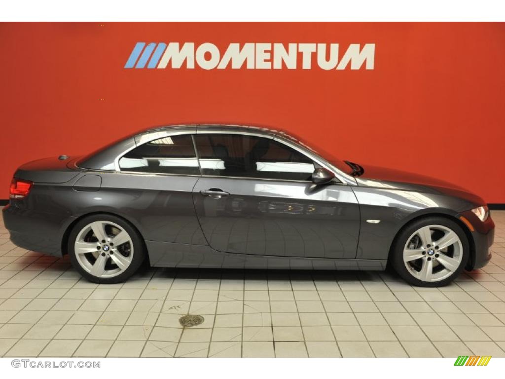 2008 3 Series 335i Convertible - Sparkling Graphite Metallic / Black photo #4