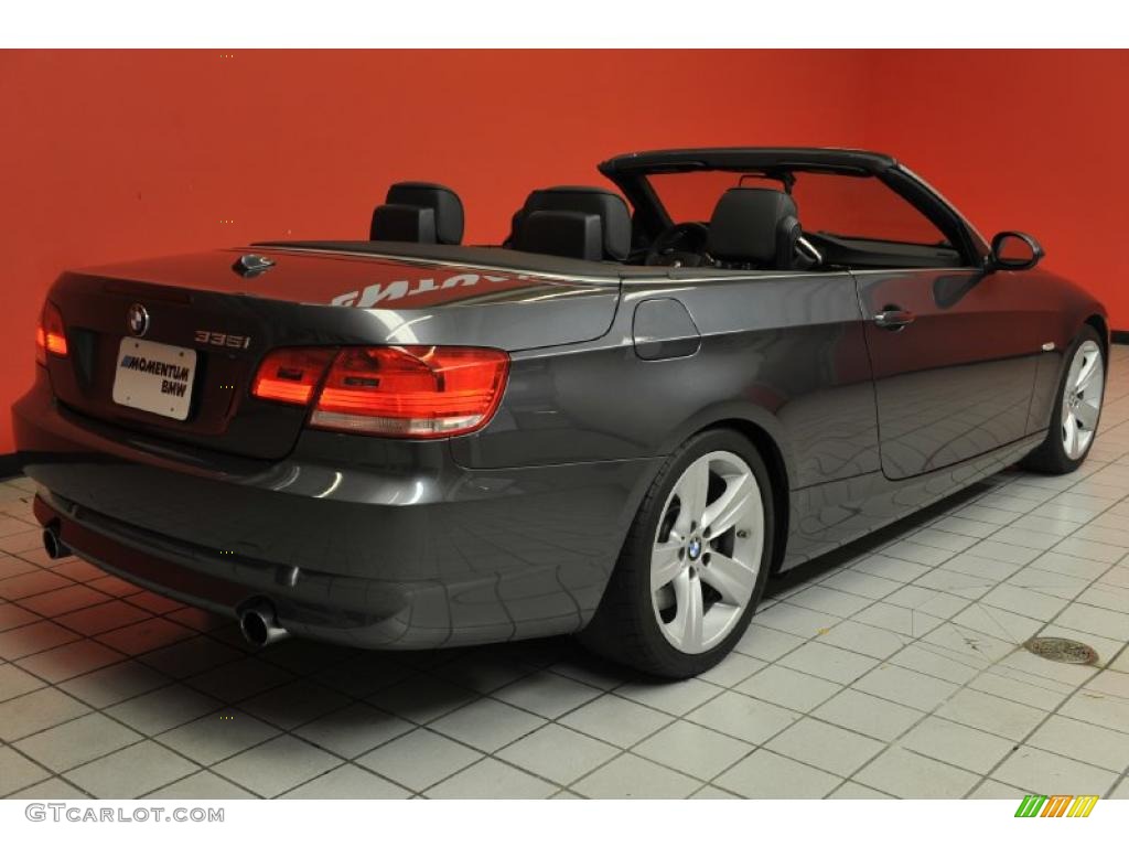 2008 3 Series 335i Convertible - Sparkling Graphite Metallic / Black photo #22