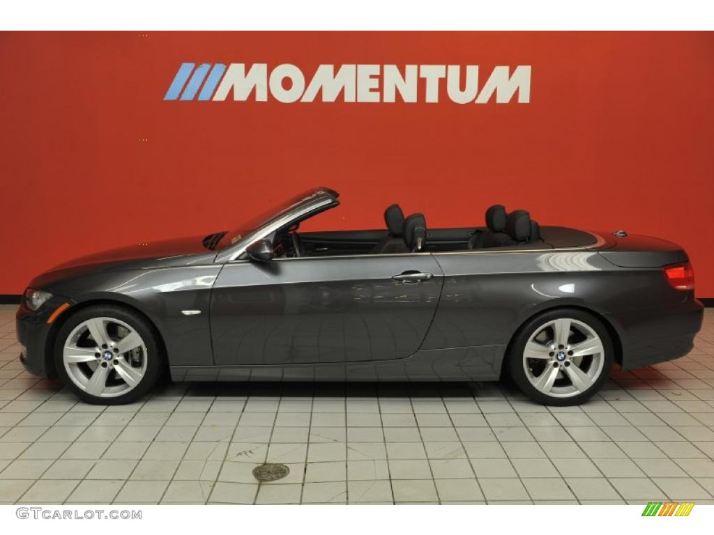 2008 3 Series 335i Convertible - Sparkling Graphite Metallic / Black photo #24