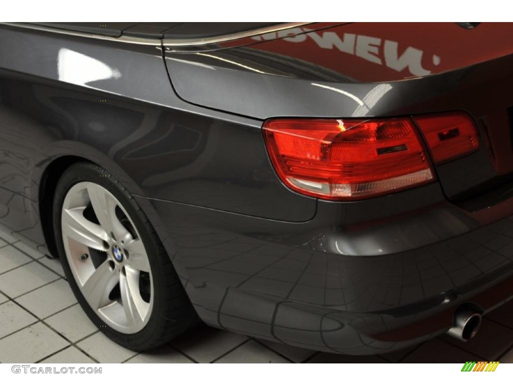 2008 3 Series 335i Convertible - Sparkling Graphite Metallic / Black photo #26