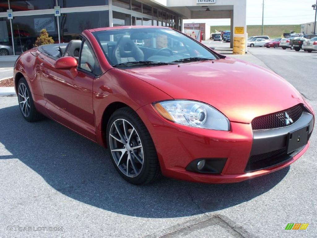 Rave Red 2012 Mitsubishi Eclipse Spyder GS Sport Exterior Photo #47700741
