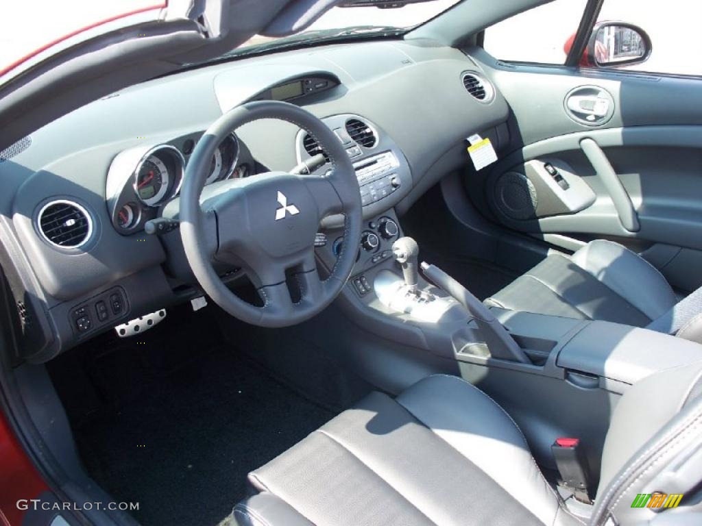 Dark Charcoal Interior 2012 Mitsubishi Eclipse Spyder GS Sport Photo #47700765