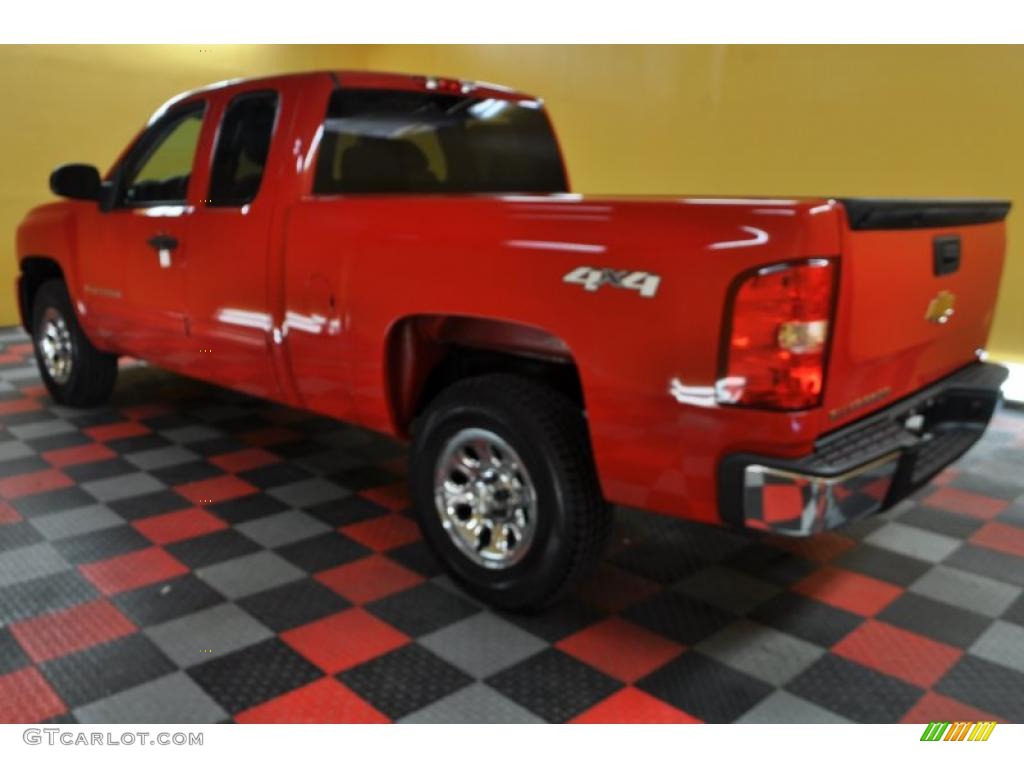 2009 Silverado 1500 LT Extended Cab 4x4 - Victory Red / Light Cashmere photo #3