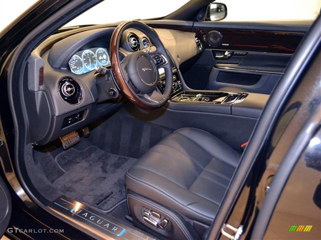 Jet Black/Jet Black Interior 2011 Jaguar XJ XJL Supersport Photo #47703377
