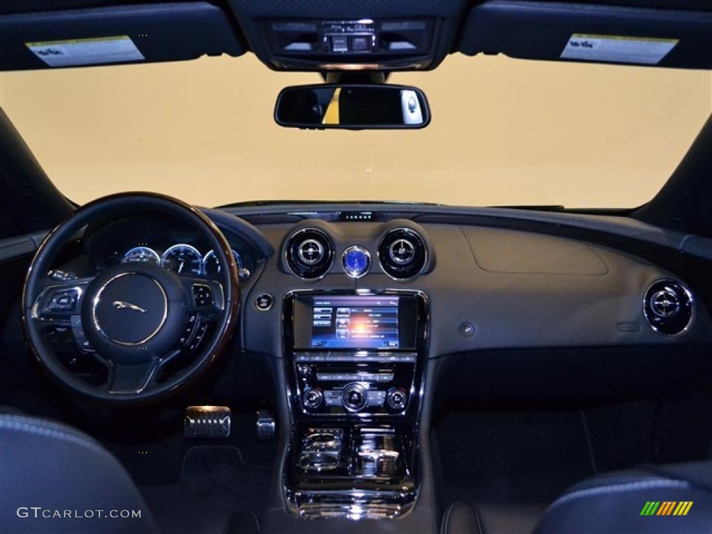 2011 Jaguar XJ XJL Supersport Jet Black/Jet Black Dashboard Photo #47703389