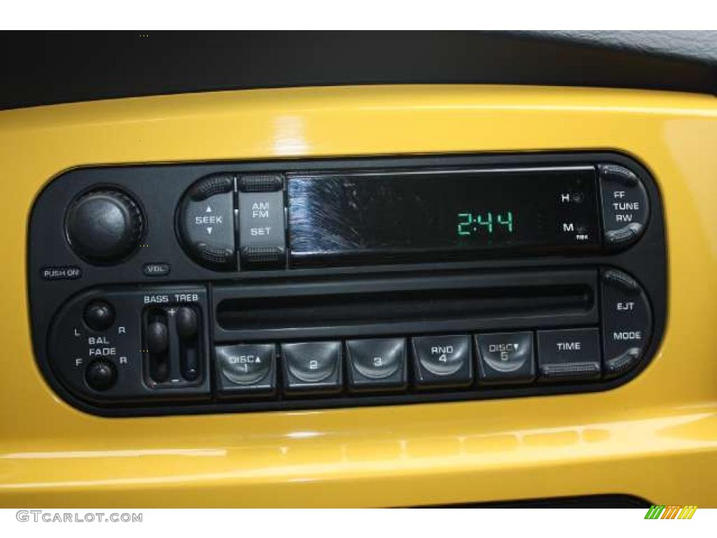 2004 Ram 1500 Rumble Bee Regular Cab 4x4 - Black / Dark Slate Gray/Yellow Accents photo #11