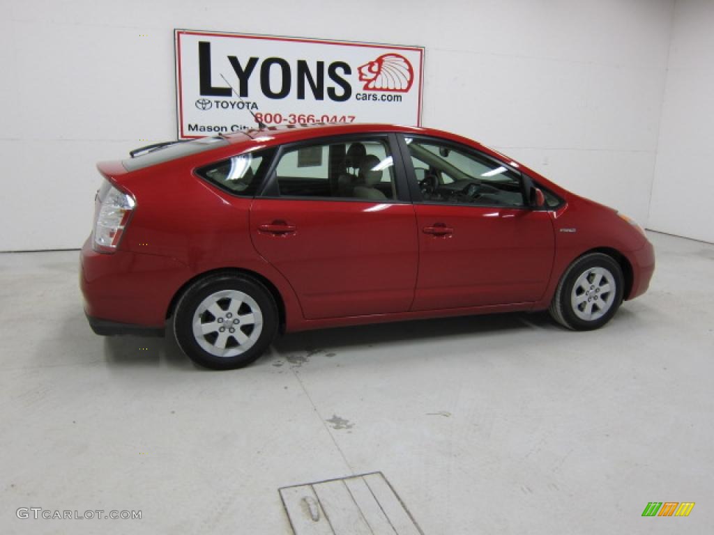 2009 Prius Hybrid - Barcelona Red Metallic / Bisque photo #20