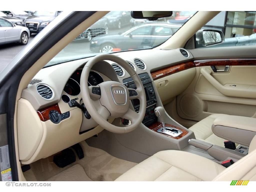 Beige Interior 2008 Audi A4 2.0T quattro Cabriolet Photo #47706508