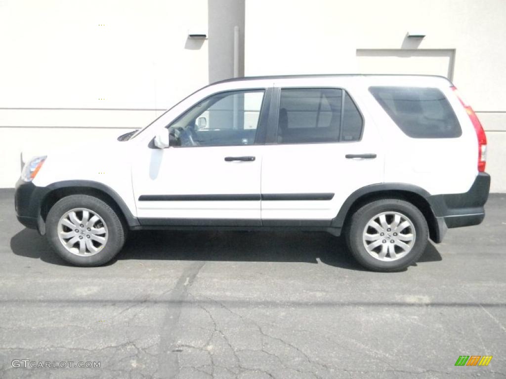 2006 CR-V EX 4WD - Taffeta White / Ivory photo #6