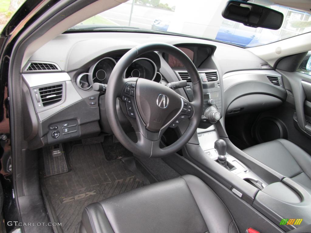 Ebony Interior 2010 Acura ZDX AWD Technology Photo #47708969