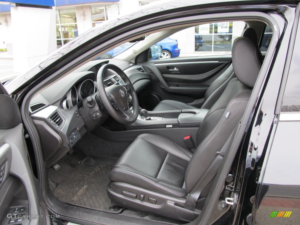 Ebony Interior 2010 Acura ZDX AWD Technology Photo #47709131