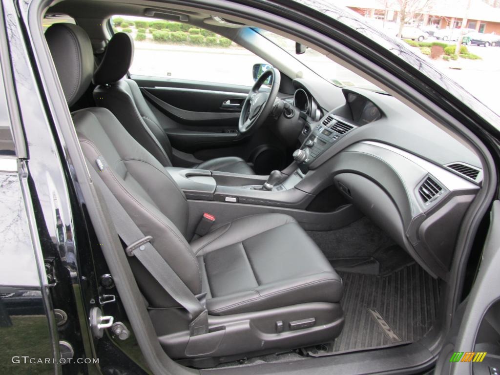 Ebony Interior 2010 Acura ZDX AWD Technology Photo #47709194
