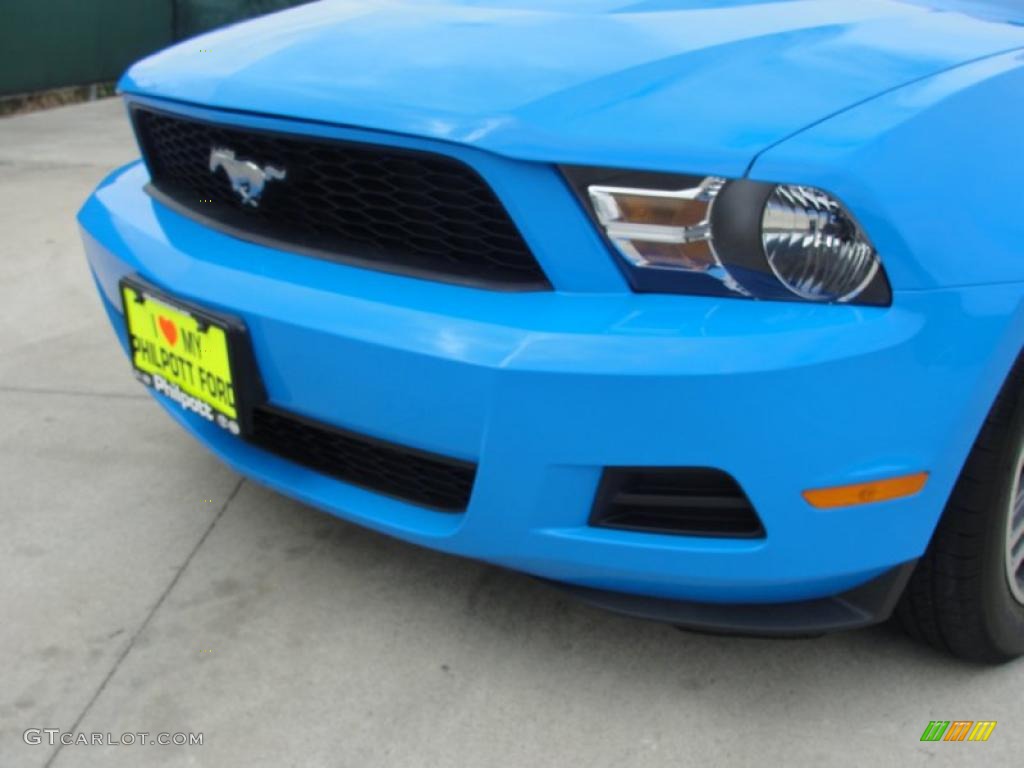 Grabber Blue 2010 Ford Mustang V6 Premium Coupe Exterior Photo #47710419