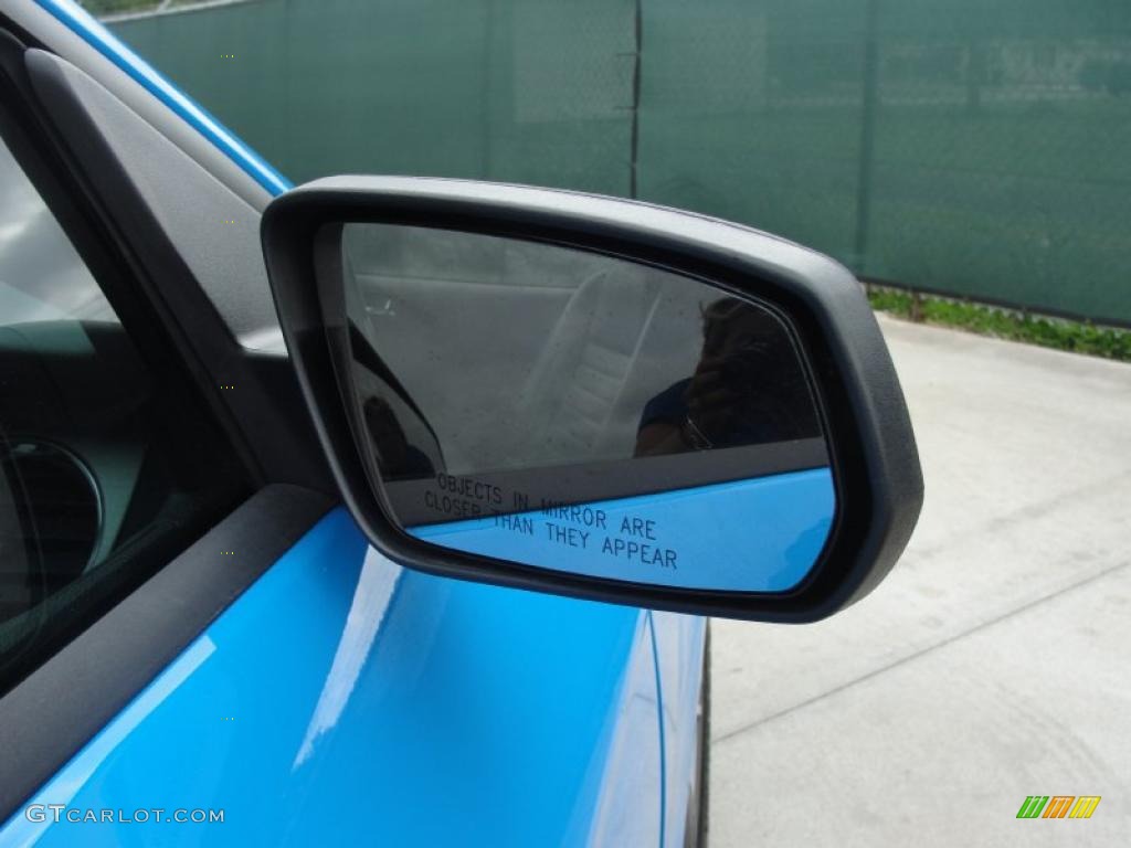 2010 Mustang V6 Premium Coupe - Grabber Blue / Charcoal Black photo #18