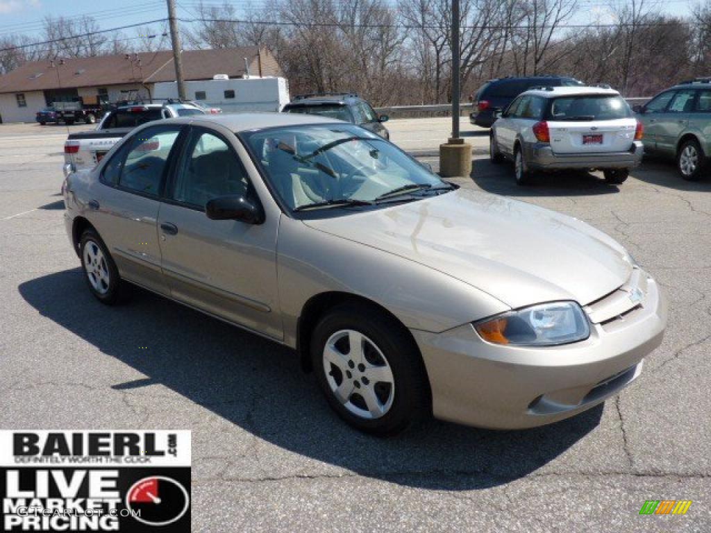 2003 Cavalier LS Sedan - Sandrift Metallic / Neutral Beige photo #7