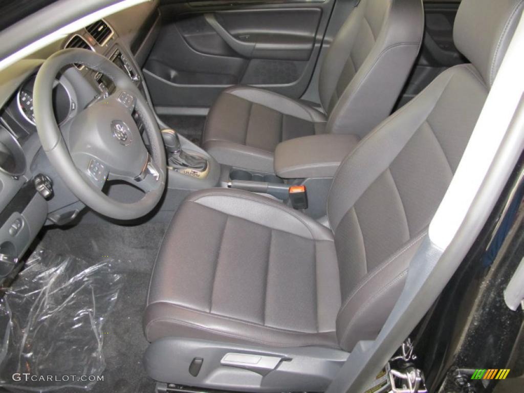 Titan Black Interior 2011 Volkswagen Jetta SE SportWagen Photo #47711412