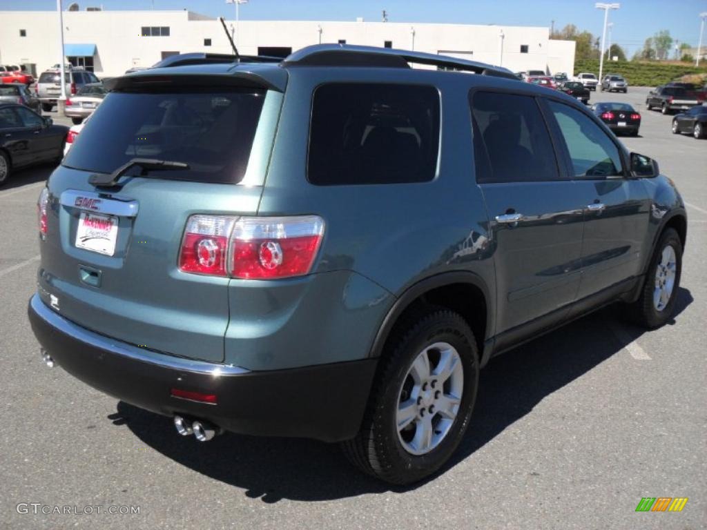 2009 Acadia SLE - Silver Green Metallic / Light Titanium photo #4