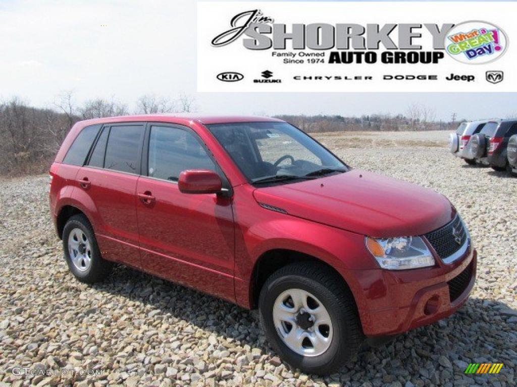 2011 Grand Vitara Premium 4x4 - Volcano Red Metallic / Black photo #1