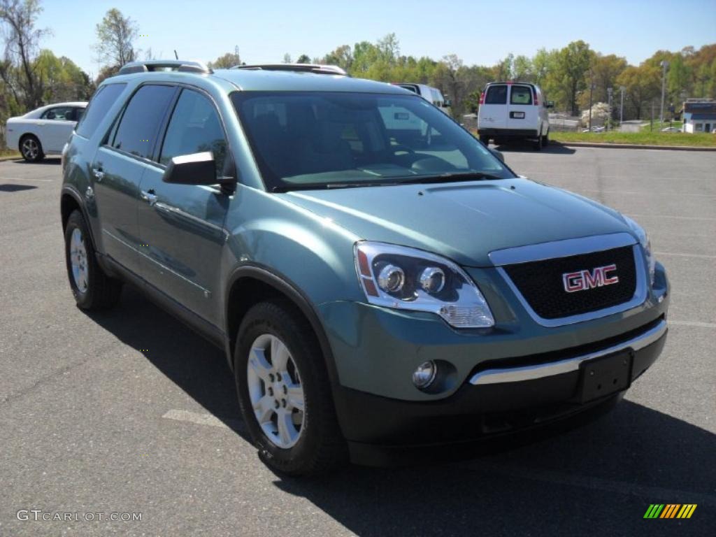 2009 Acadia SLE - Silver Green Metallic / Light Titanium photo #5