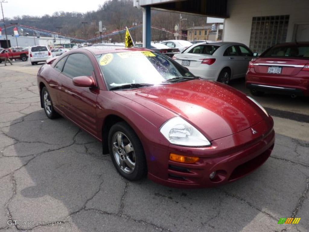 2005 Eclipse GS Coupe - Ultra Red Pearl / Midnight photo #3