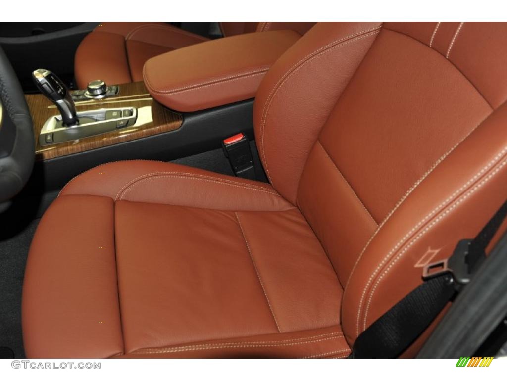 Chestnut Nevada Leather Interior 2011 BMW X3 xDrive 28i Photo #47714508