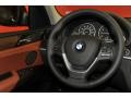 2011 BMW X3 Chestnut Nevada Leather Interior Steering Wheel Photo